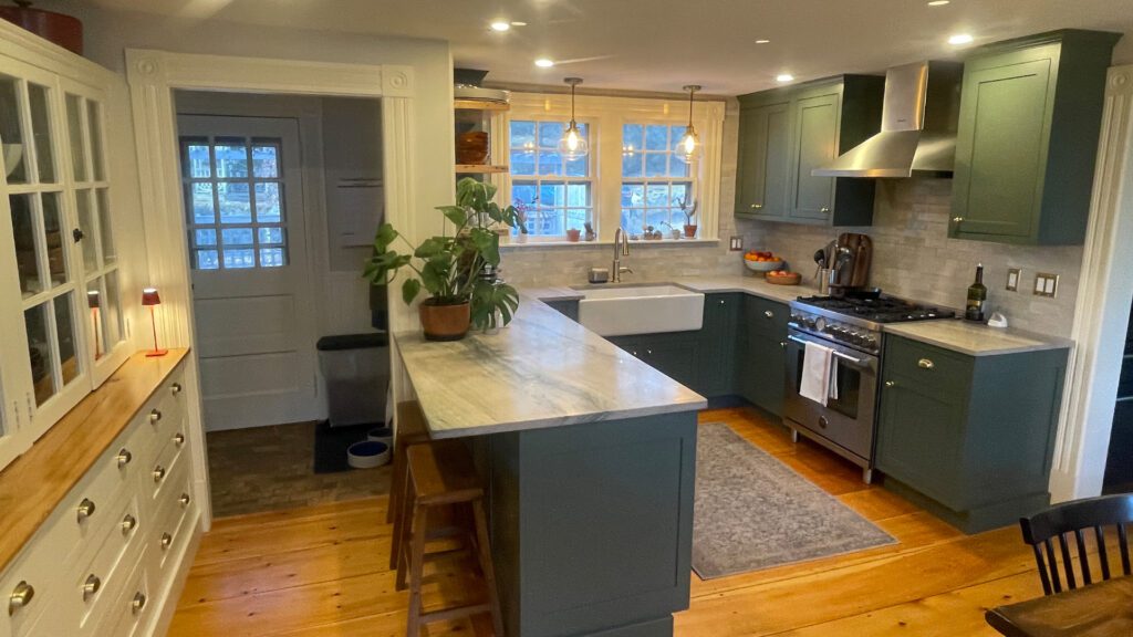 Newfields historic kitchen, Newfields, New Hampshire